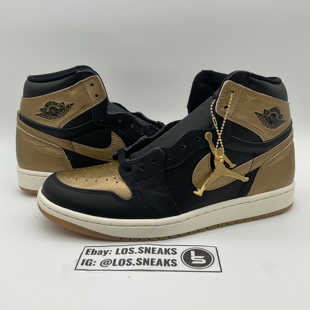 Size 10 - Air Jordan‎ 1 Retro OG High Black Gold (DZ5485-071)